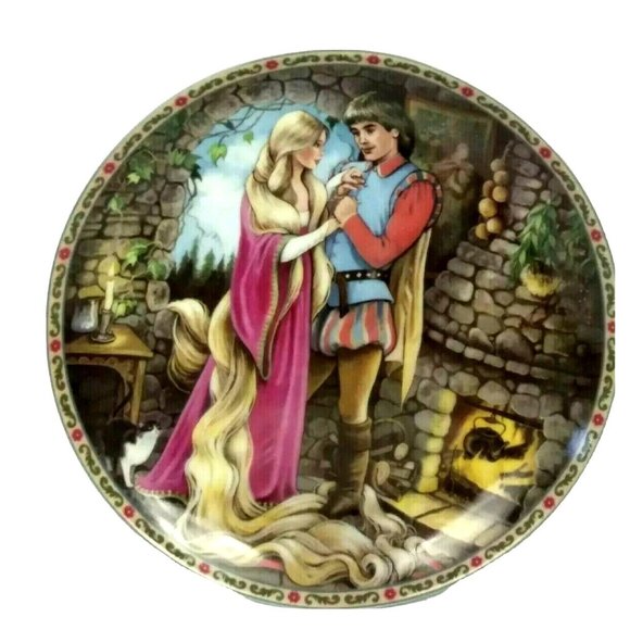 1988 Rapunzel Collector Plate Once Upon a Time Knowles Limited Edition 59A - Picture 7 of 7